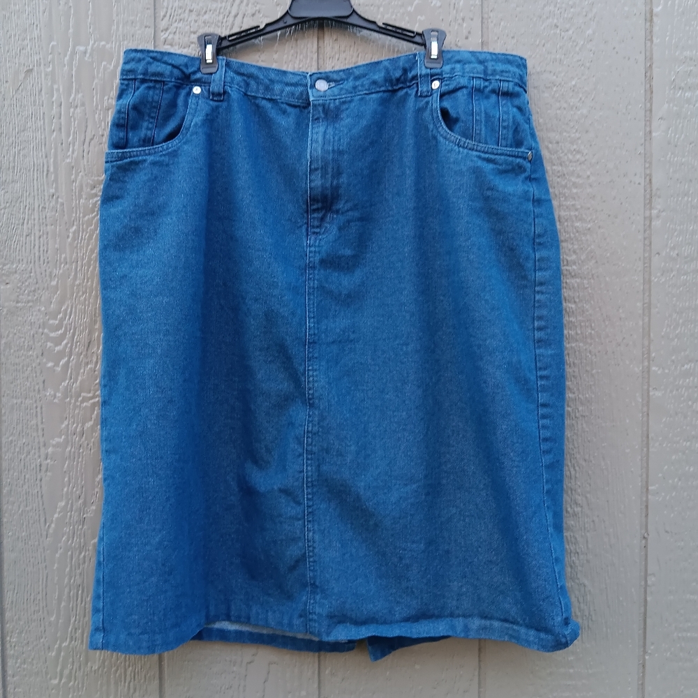 Jessica London Classic Denim Skirt 20W